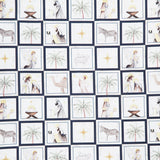 Silent Night - Small Blocks Navy Yardage