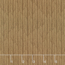 Maple and Marigolds - Feather Stripe Cocoa Yardage