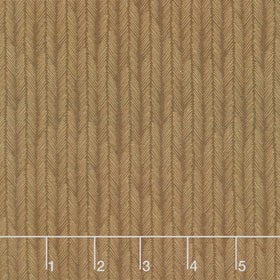 Maple and Marigolds - Feather Stripe Cocoa Yardage