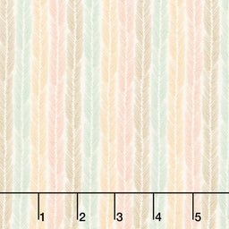 Maple and Marigolds - Feather Stripe Ivory Yardage