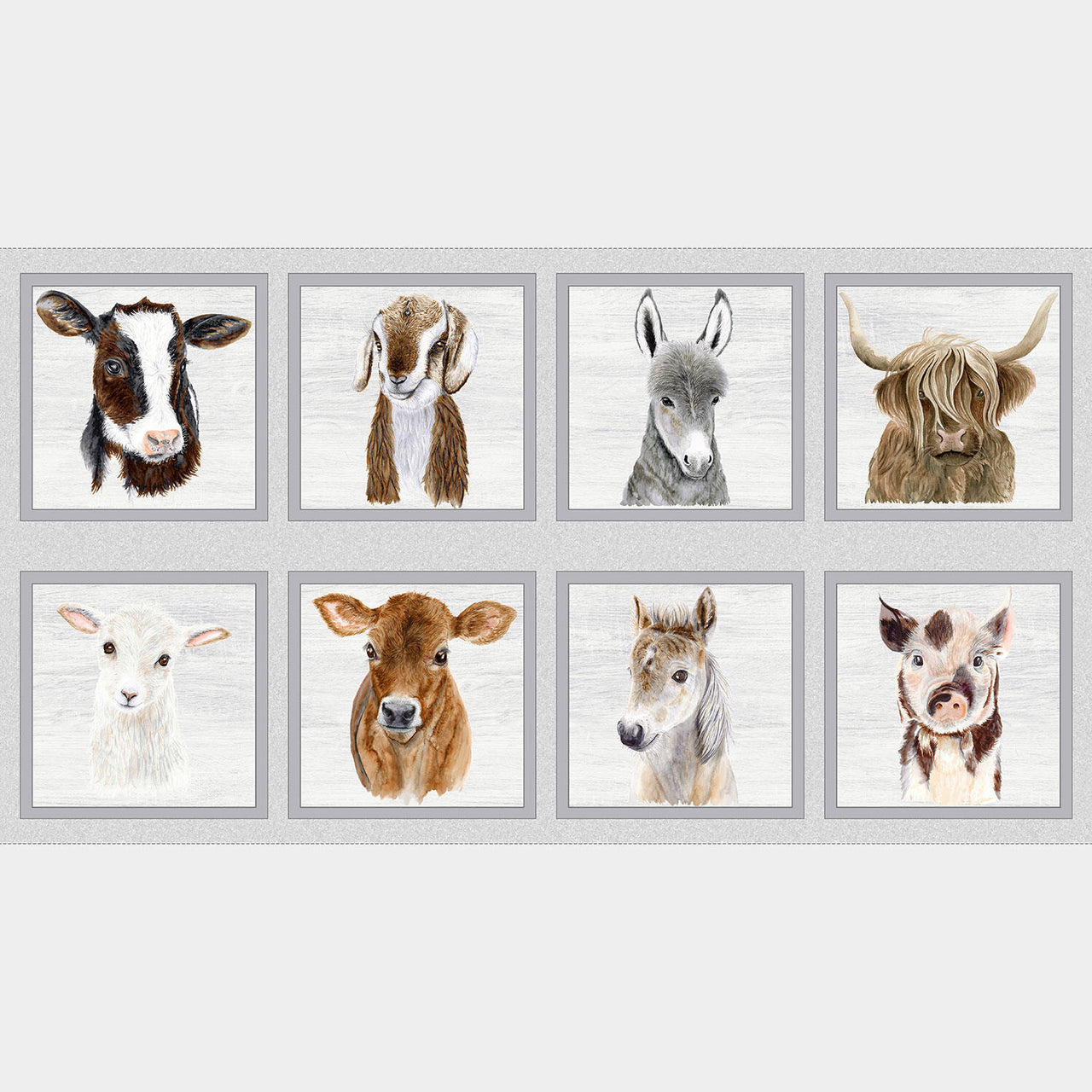 Little Seedlings Farm - Animal Block Multi Panel