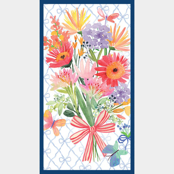 Bows and Blooms - Floral Bouquet Multi Panel