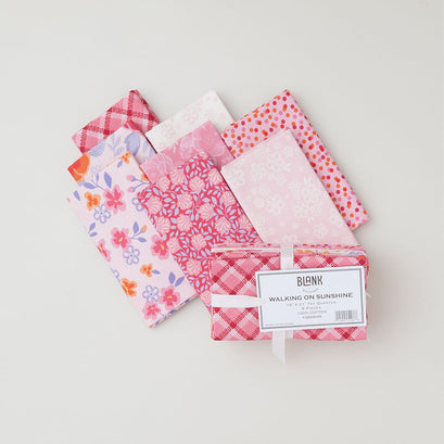 Walking on Sunshine Favorites Pink Fat Quarter Bundle 8 piece