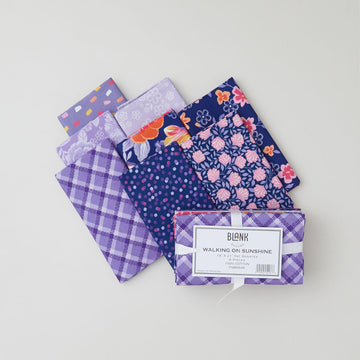 Walking on Sunshine Favorites Purple Fat Quarter Bundle 8 piece