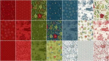 Holly Jolly Calico 2 1/2" Strips