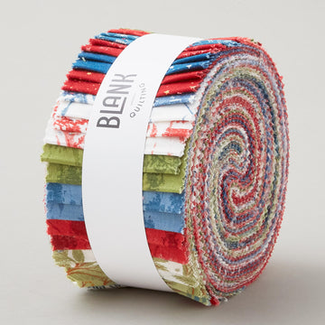 Holly Jolly Calico 2 1/2" Strips