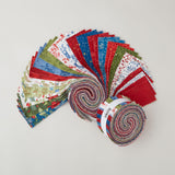 Holly Jolly Calico 2 1/2" Strips