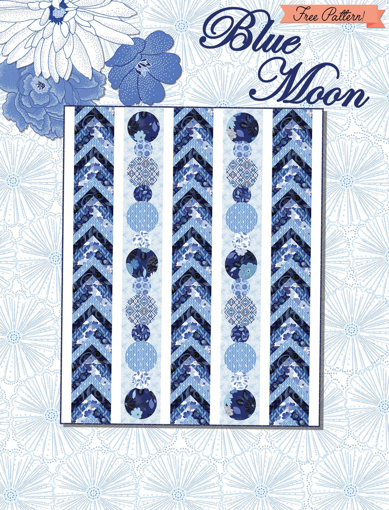 Blue Moon Free Quilt Pattern by Heidi Pridemore