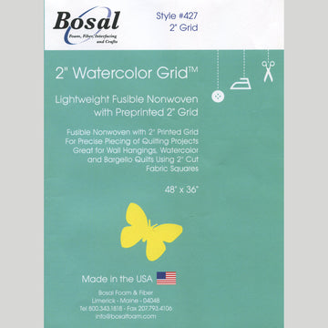 Bosal Quilters 2" Watercolor Grid Fusible Interfacing