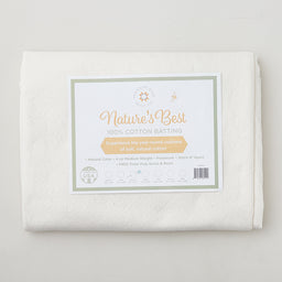 Missouri Star Nature's Best 100% Cotton Throw Batting - Natural