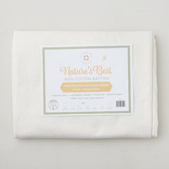 Missouri Star Nature's Best 100% Cotton Throw Batting - Natural