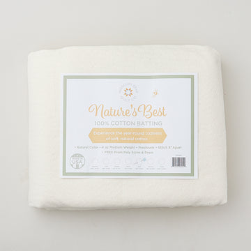Missouri Star Nature's Best 100% Cotton Full Batting - Natural