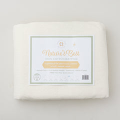 Missouri Star Nature's Best 100% Cotton Full Batting - Natural