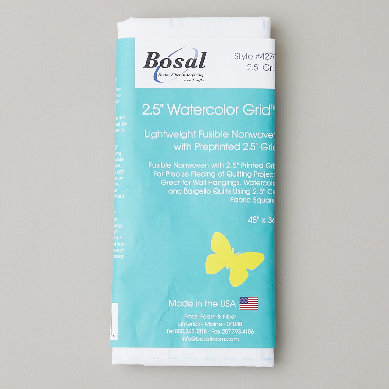 Bosal Quilters 2-1/2" Watercolor Grid Fusible Interfacing