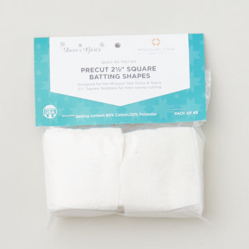 Missouri Star Quilt As You Go 2 1/2" Square Batting Shapes