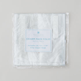 Missouri Star Charm Pack Folio Refill - (6) Vinyl Zipper Bags