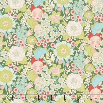 Wallflower - Wallflower Green Yardage