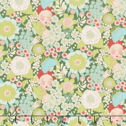 Wallflower - Wallflower Green Yardage