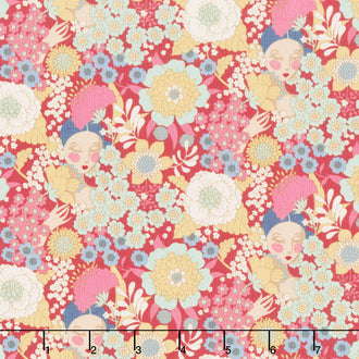 Wallflower - Wallflower Burgundy Yardage