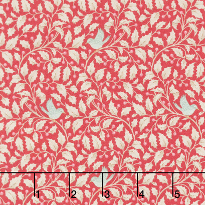 Merry Little Christmas - Holly Red Yardage