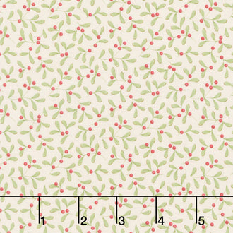 Merry Little Christmas - Mistletoe Cream Yardage
