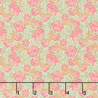 Songbird - Floral Coral Yardage