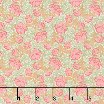 Songbird - Floral Coral Yardage