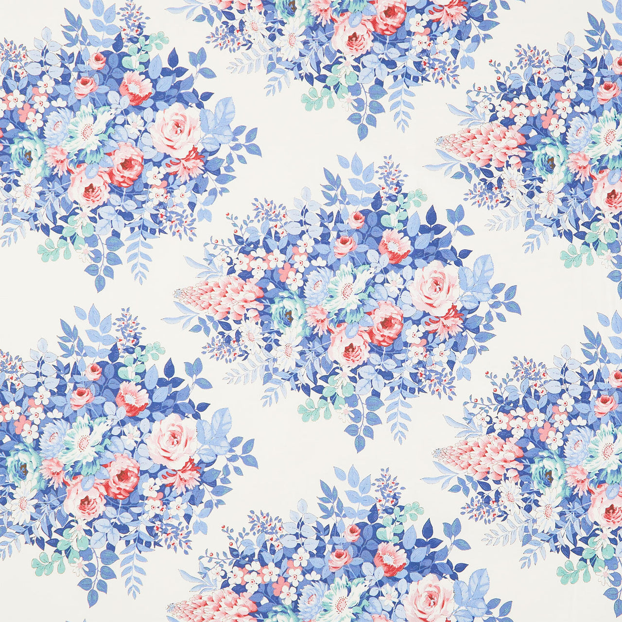 Something Blue - Whimsyflower Cream Yardage