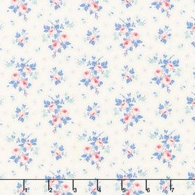Something Blue (Tilda) - First Kiss Cream Yardage