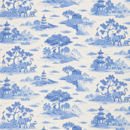 Something Blue - Cottonview Cream Yardage
