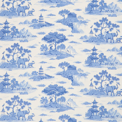 Something Blue - Cottonview Cream Yardage