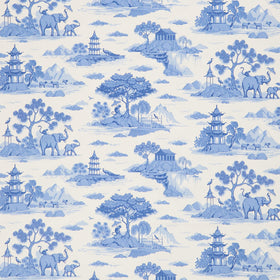 Something Blue - Cottonview Cream Yardage