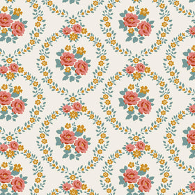 Village Life - Mable Warm Cream Yardage