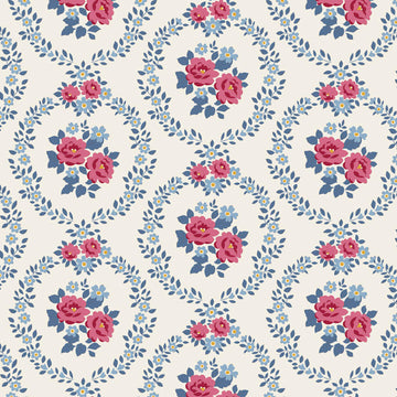 Village Life - Mable Cold Cream Yardage