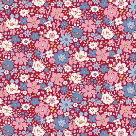 Village Life - Esther Burgundy Yardage