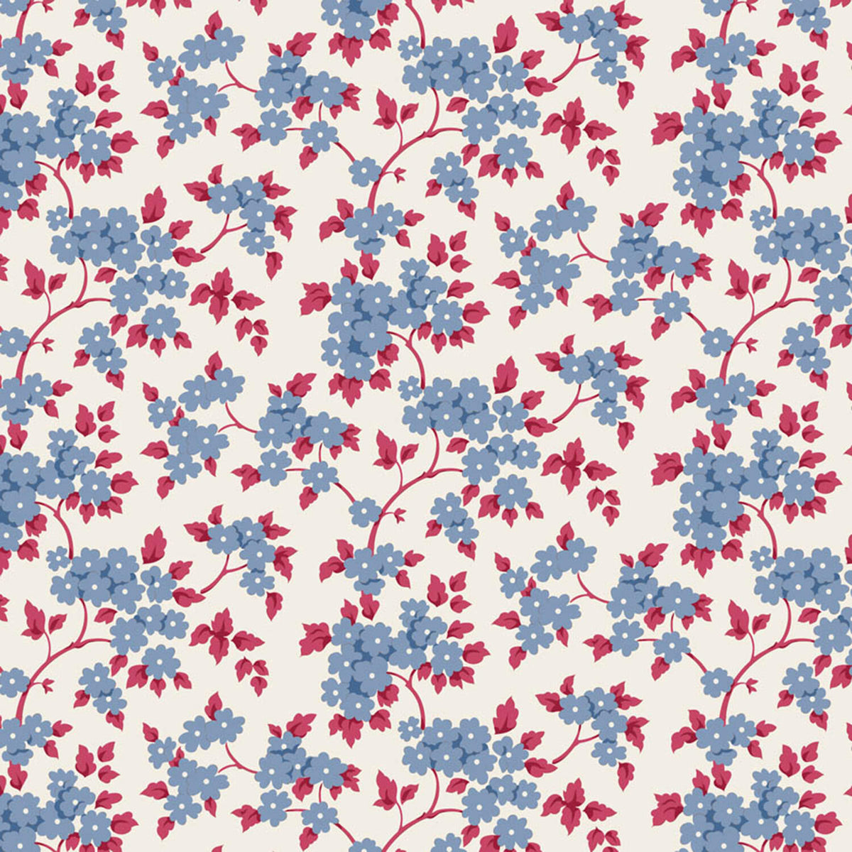 Village Life - Ruth Blue Yardage