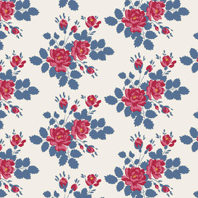 Village Life - Myrtle Blue Yardage