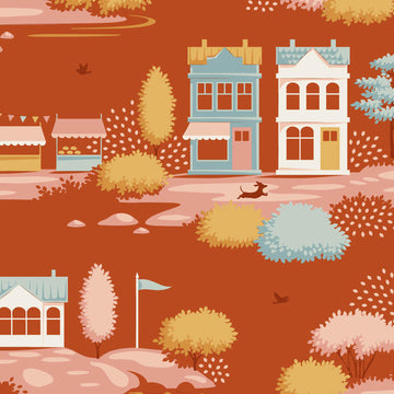 Village Life - Village Rust Yardage