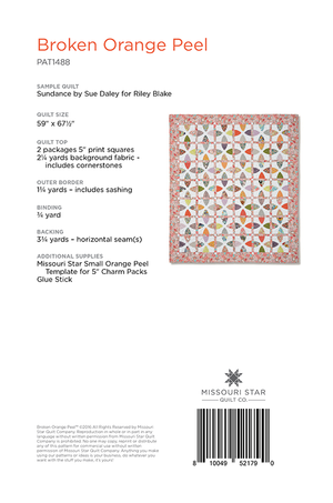 Broken Orange Peel Quilt Pattern by Missouri Star