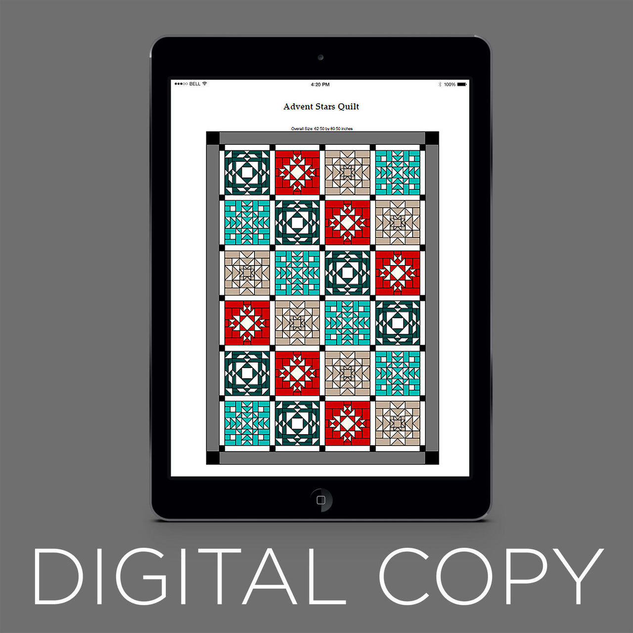 Digital Download - Advent Stars Quilt Pattern