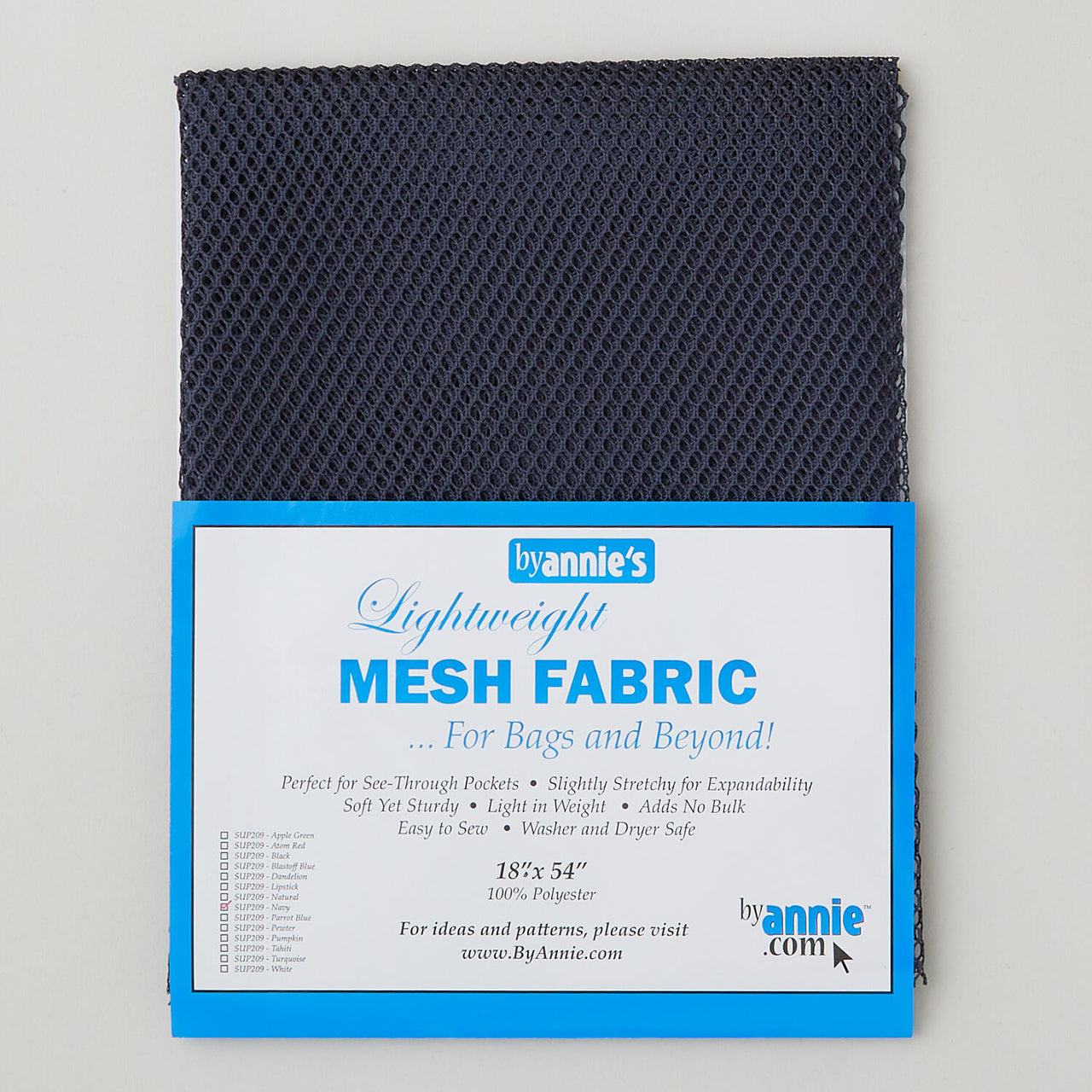 ByAnnie Lightweight Mesh - 18" x 54" - Navy