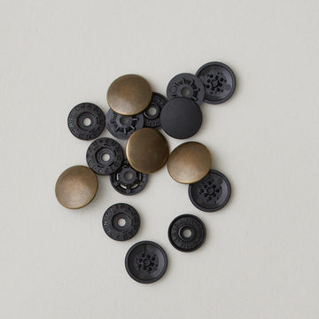 ByAnnie Antique Brass Tool-Free Snaps - Set of Four