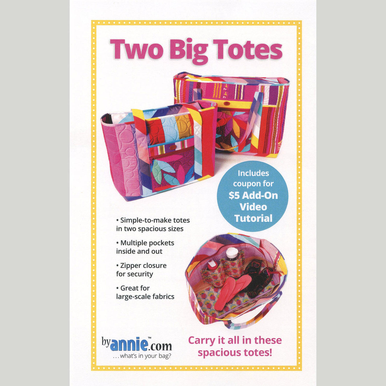 Two Big Totes Pattern