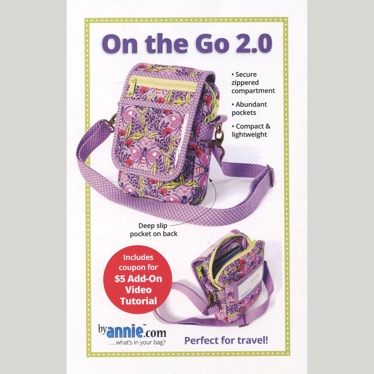 On the Go 2.0 Crossbody Bag Pattern
