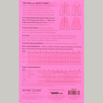 Bella Quilt Coat Pattern