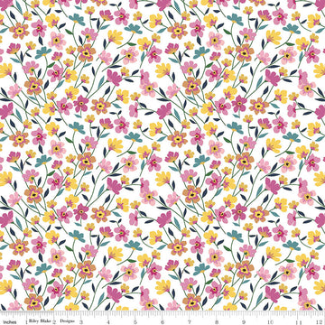 Morning Meadow - Flower Field - White
