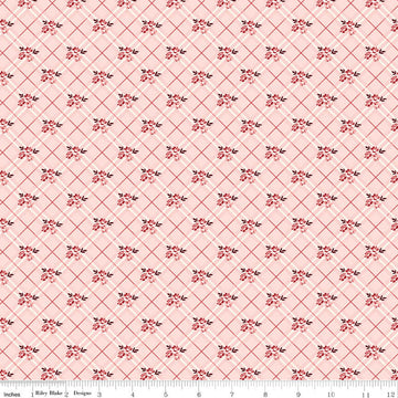 Love You Always - Floral Plaid - Pink