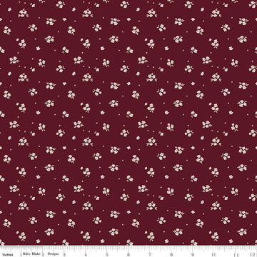Love You Always - Ditsy - Maroon