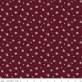 Love You Always - Ditsy - Maroon