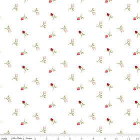 Sew in Love - Rosebuds - White